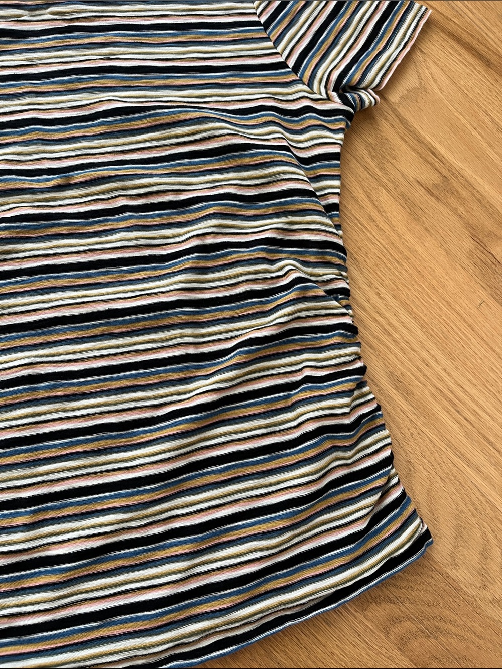 Veronica Beard Multi-Stripe Short Sleeve Tee - Picture 5 of 13